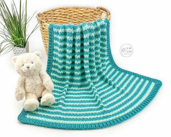 Easy Striped Baby Blanket Crochet Pattern Easy Striped Baby Blanket Crochet Pattern