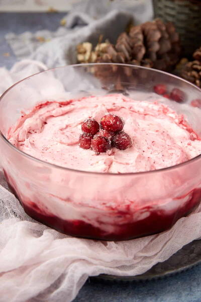 Cranberry Jello Salad With Cream Cheese And Fresh Cranberry Sauce Cranberry Jello Salad With Cream Cheese And Fresh Cranberry Sauce