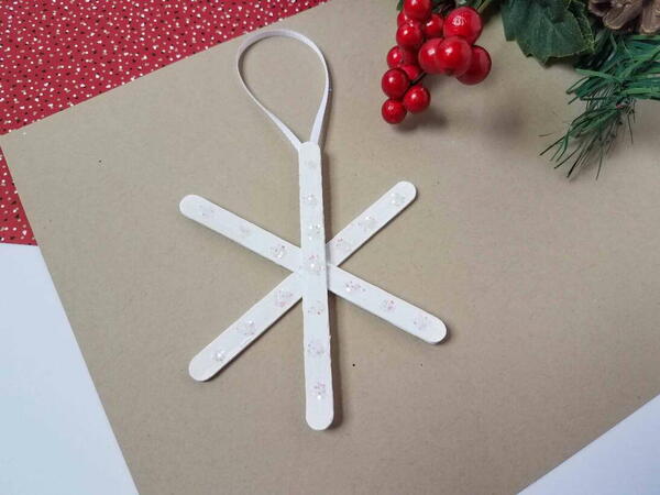 Diy Glitter Snowflake Ornaments Diy Glitter Snowflake Ornaments