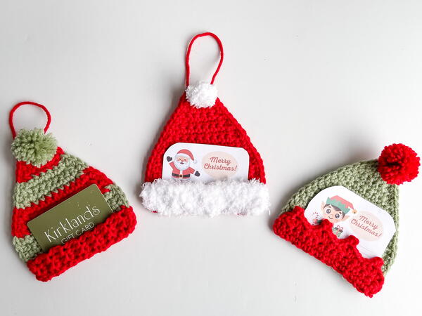 Elf Santa Hat Gift Card Holders Elf & Santa Hat Gift Card Holders