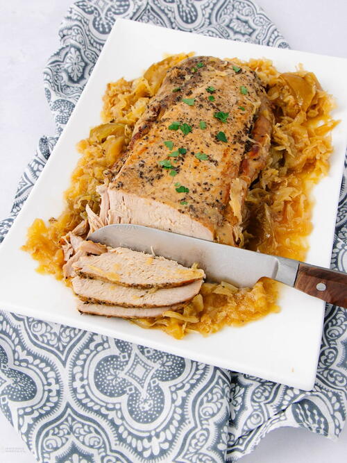 Pork And Sauerkraut Slow Cooker Recipe With Apples Pork And Sauerkraut Slow Cooker Recipe With Apples