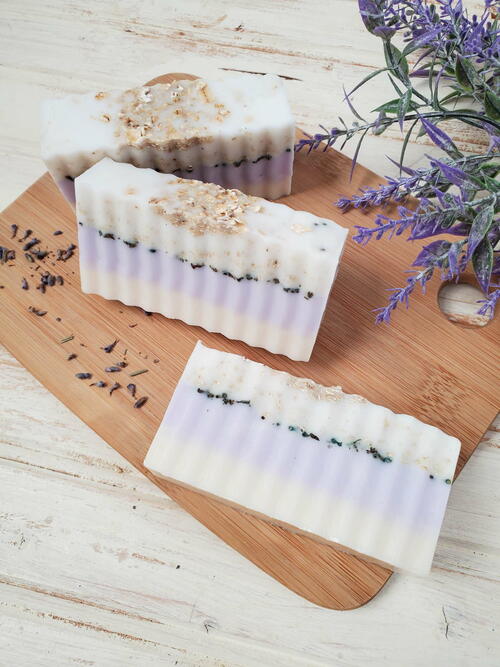 Honey Oatmeal Soap With Lavender Honey Oatmeal Soap With Lavender