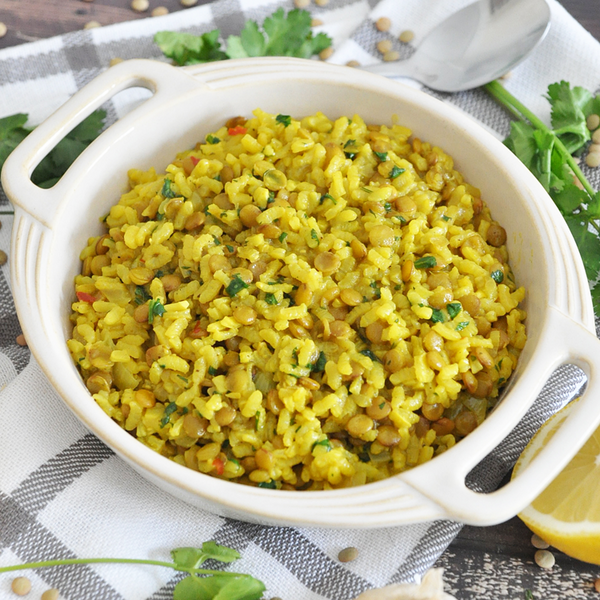 Garlic Turmeric Rice With Lentils A Healthy And Complete Meal Garlic Turmeric Rice With Lentils | A Healthy And Complete Meal