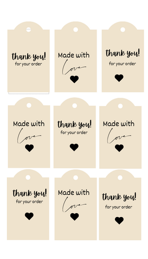 Thank You For Your Order Tags Thank You For Your Order Tags