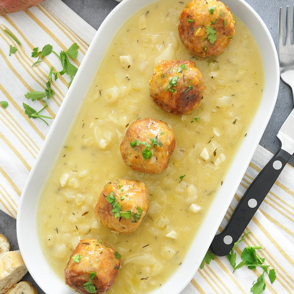 Irresistible Sweet Potato meatballs Spanish-style In Onion Sauce Irresistible Sweet Potato “meatballs” | Spanish-style In Onion Sauce