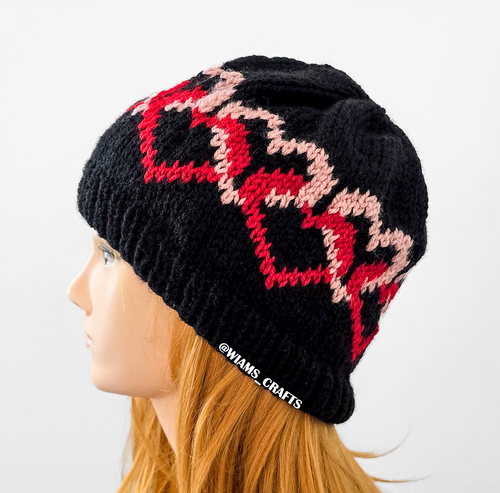 Tangled Hearts Valentines Hat Tangled Hearts Valentines Hat