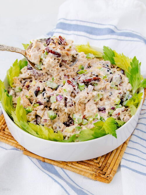 Creamy Cranberry And Pecan Chicken Salad Creamy Cranberry And Pecan Chicken Salad