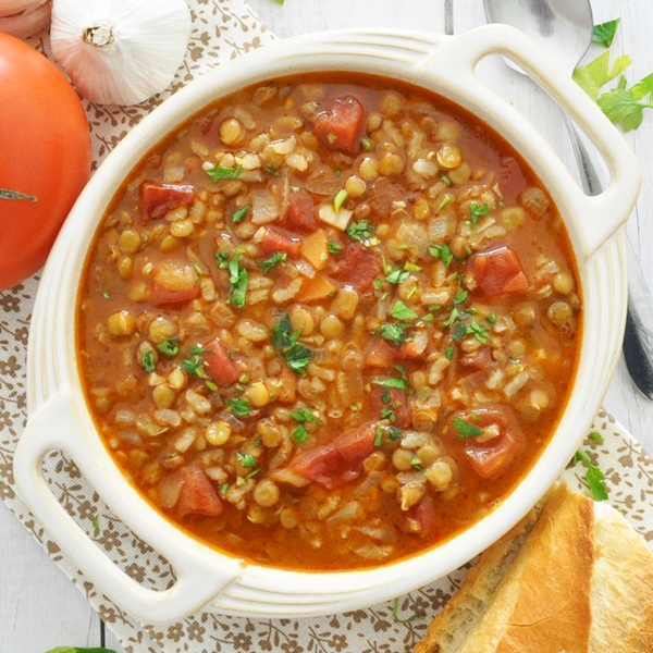 One-pot Spanish Tomato Lentil Soup Heart-healthy 40 Minute Recipe One-pot Spanish Tomato Lentil Soup | Heart-healthy 40 Minute Recipe