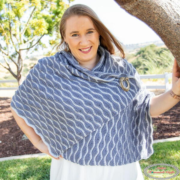 Tunisian Wave Shawl Tunisian Wave Shawl