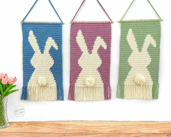 Bunny Wall Hanging Crochet Pattern Bunny Wall Hanging Crochet Pattern