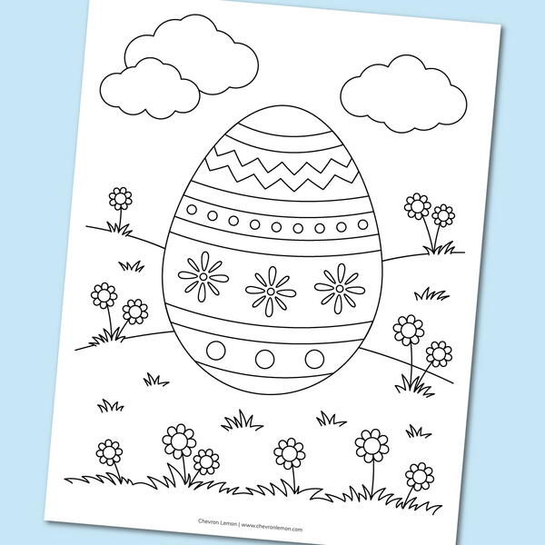 Printable Egg On The Grass Coloring Page Printable Egg On The Grass Coloring Page