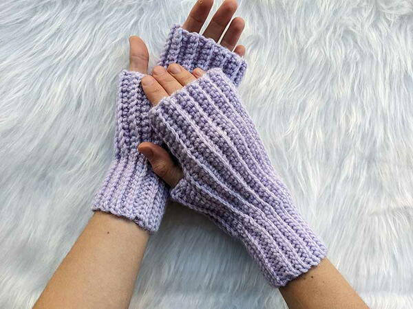 Ribbed Fingerless Gloves Ribbed Fingerless Gloves
