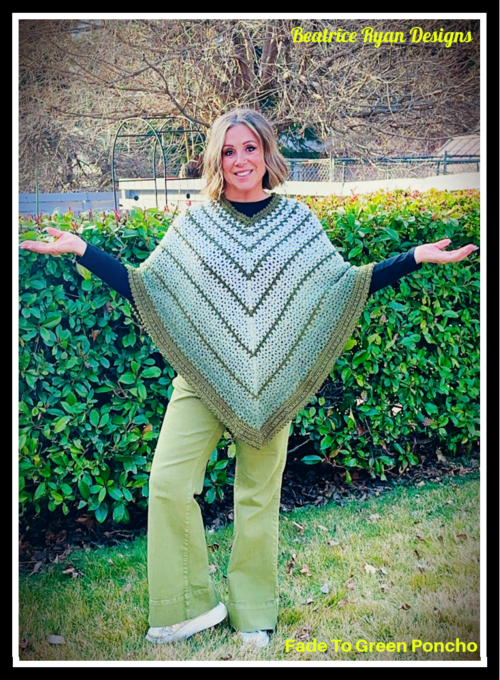 Fade To Green Poncho Fade To Green Poncho