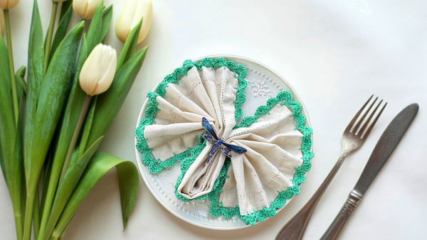 The Shell Fold Napkin Edging Free Crochet Pattern The Shell Fold Napkin Edging | Free Crochet Pattern