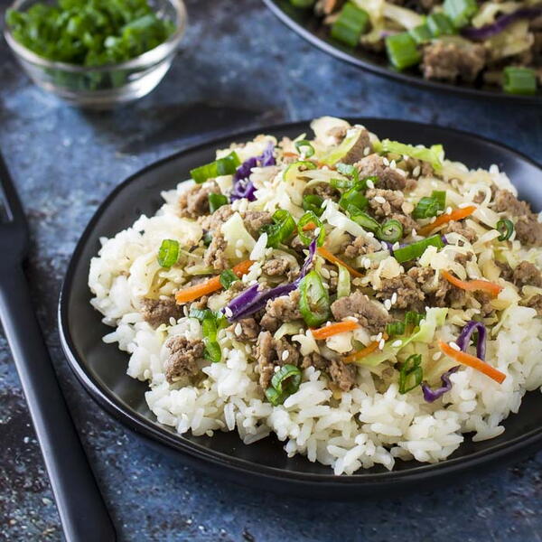 Honey Garlic Ground Turkey Bowls Honey Garlic Ground Turkey Bowls