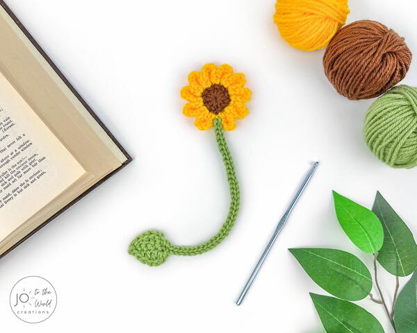 Flower Bookmark Crochet Pattern Flower Bookmark Crochet Pattern