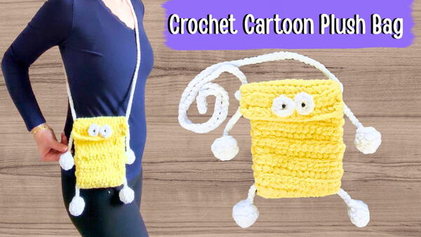 Crochet Playful Cartoon Purse Bag Crochet Playful Cartoon Purse Bag