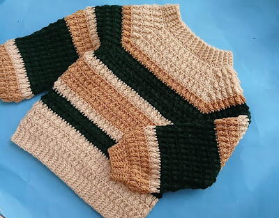 Crochet Raglan Top-down Sweater Free Pattern For Boys Girls Crochet Raglan Top-down Sweater Free Pattern For Boys & Girls