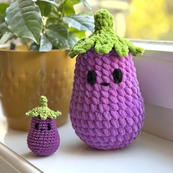 Eggplant Amigurumi Eggplant Amigurumi