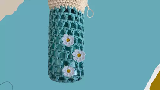 Daisy Mesh Bottle Holder Daisy Mesh Bottle Holder: