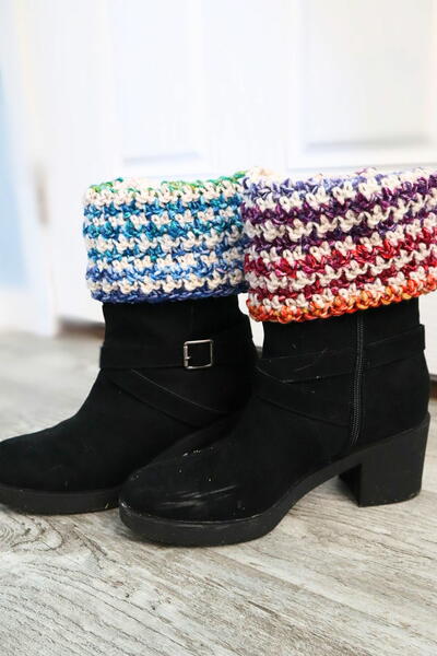 Frost Blossom Boot Cuffs Frost Blossom Boot Cuffs