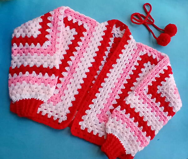 Granny Hexagon Cardigan Sweater Granny Hexagon Cardigan Sweater