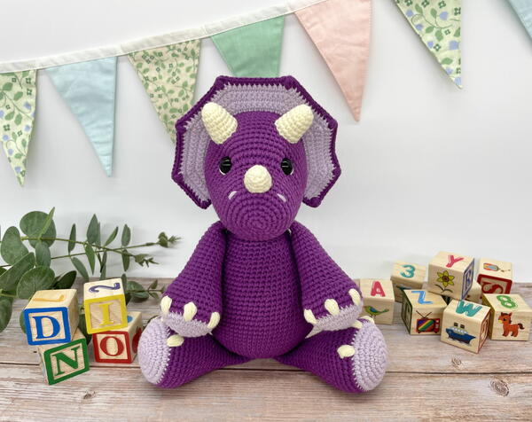 Free Amigurumi Crochet Triceratops Pattern Free Amigurumi Crochet Triceratops Pattern