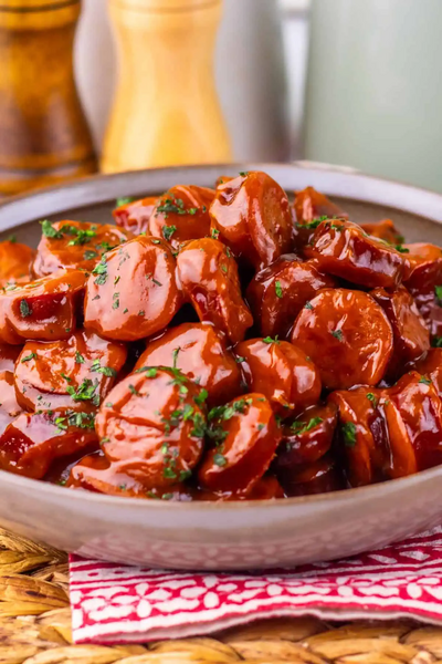 Sweet And Spicy Slow Cooker Kielbasa Bites Sweet And Spicy Slow Cooker Kielbasa Bites