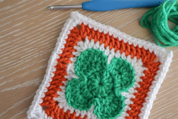 Four Leaf Clover Granny Square Four Leaf Clover Granny Square