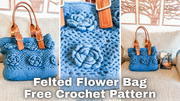 Felted Flower Bag Felted Flower Bag