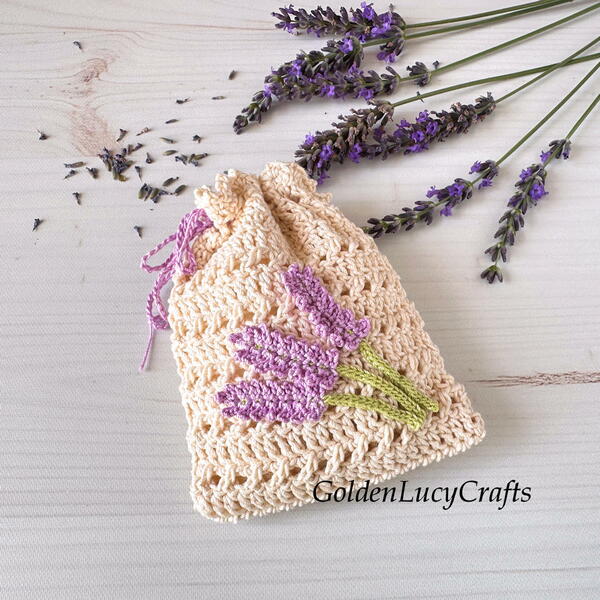 Crochet Pattern Lavender Sachet Crochet Pattern Lavender Sachet