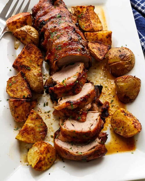 Bacon Wrapped Pork Tenderloin Bacon Wrapped Pork Tenderloin