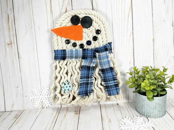 Snowman Rope Craft Snowman Rope Craft