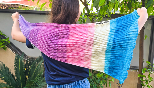 Cotton Candy Skies Shawlette Cotton Candy Skies Shawlette