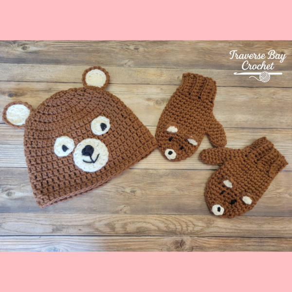 Bear Hat Mitten Set Bear Hat Mitten Set