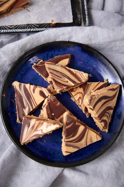 Easy Tiger Butter no-bake Chocolate Peanut Butter Candy Easy Tiger Butter (no-bake Chocolate Peanut Butter Candy)