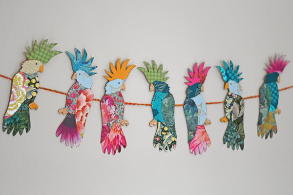Paper Parrot Decorations Paper Parrot Decorations