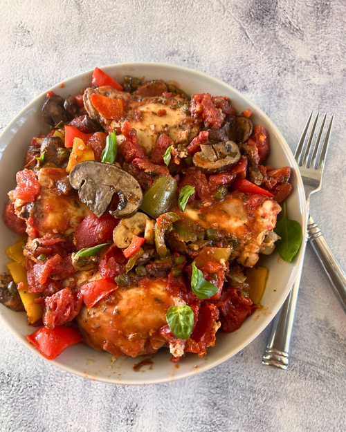 Slow Cooker Chicken Cacciatore - Easy And Amazing Slow Cooker Chicken Cacciatore - Easy And Amazing!