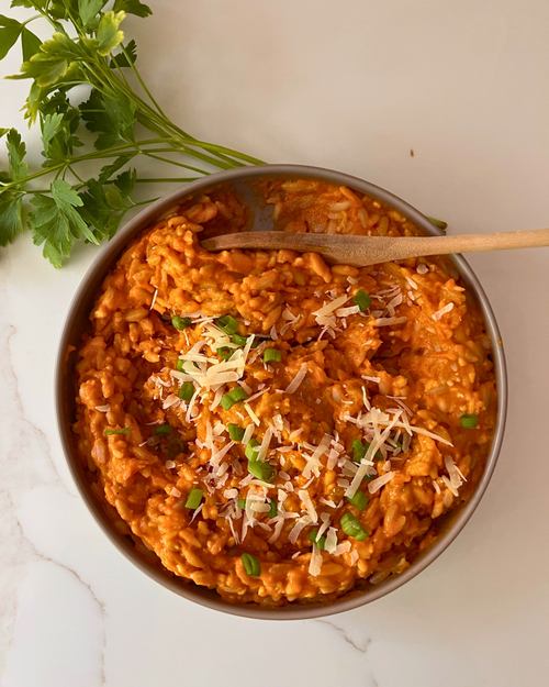 Slow Cooker Orzo In Homemade Vegetabel Sauce Slow Cooker Orzo In Homemade Vegetabel Sauce