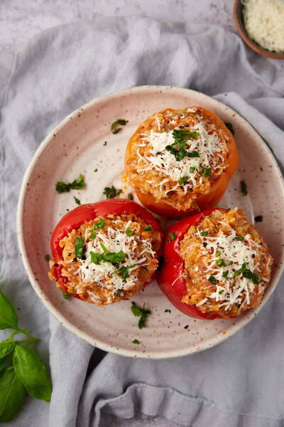 Slow Cooker Sausage And Rice Stuffed Bell Peppers Slow Cooker Sausage And Rice Stuffed Bell Peppers