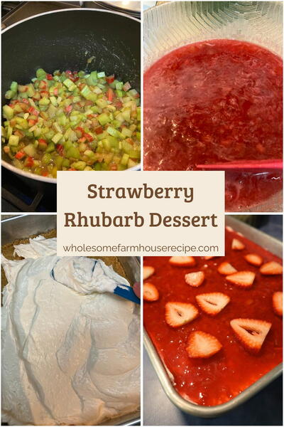 No Bake Rhubarb Dessert Recipe No Bake Rhubarb Dessert Recipe