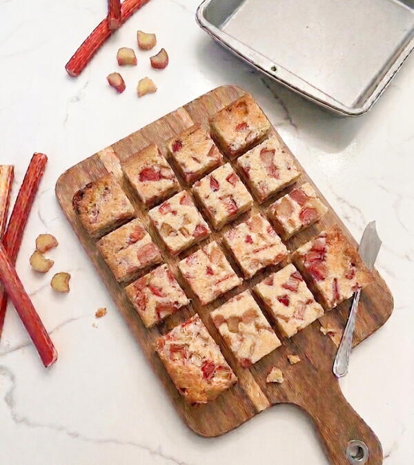 Rhubarb Dream Bars Rhubarb Dream Bars