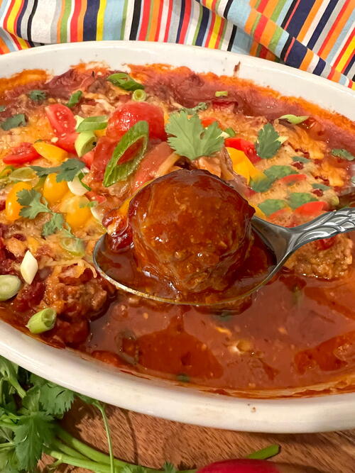 Taco Meatballs Casserole Taco Meatballs Casserole