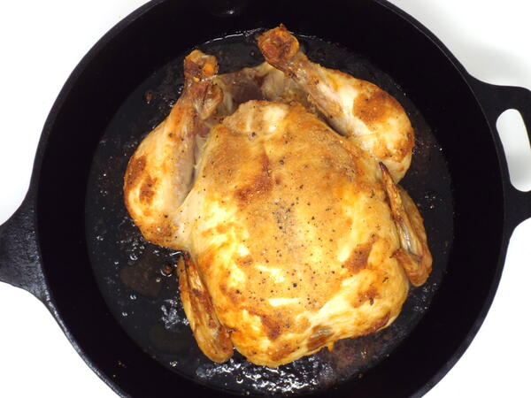 Cast-iron Garlic Butter Roasted Chicken Cast-iron Garlic Butter Roasted Chicken