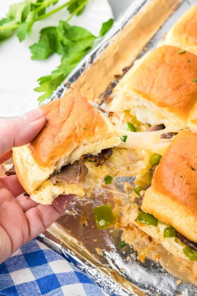Philly Cheesesteak Sliders Philly Cheesesteak Sliders