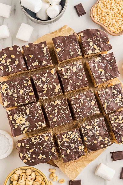 Peanut Butter And Chocolate Rice Treats Peanut Butter And Chocolate Rice Treats