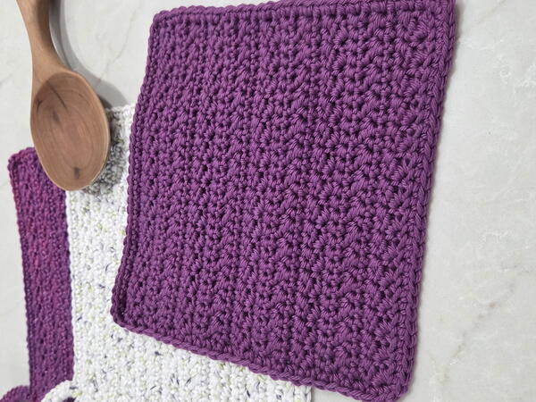 Garden Rows Dishcloth Garden Rows Dishcloth