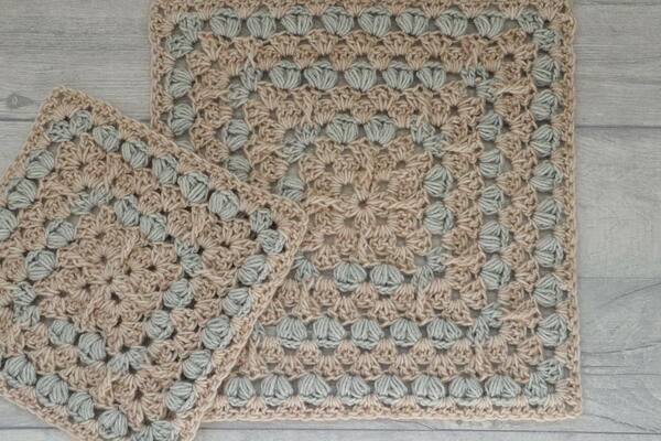 Textured Puff Granny Square Textured Puff Granny Square