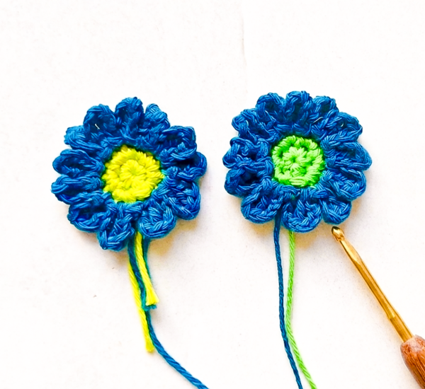 Quick Crochet Flower Applique The Ultimate Scrap Yarn Buster Quick Crochet Flower Applique The Ultimate Scrap Yarn Buster