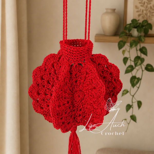 Crochet Hanging Lantern Pattern Crochet Hanging Lantern Pattern